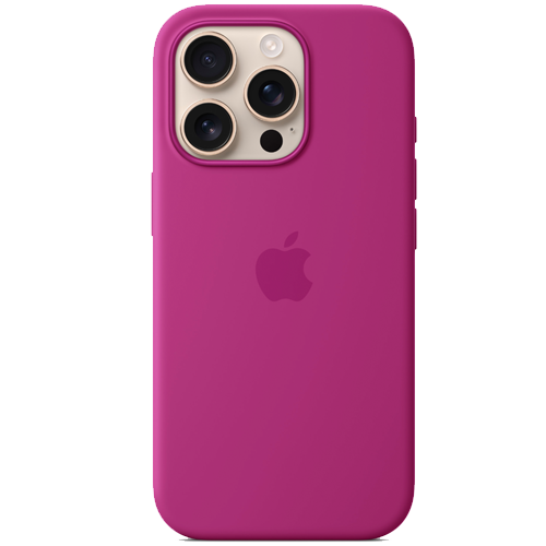 Чохол для смартфона Apple iPhone 16 Pro Max Silicone Case with MagSafe — Fuchsia (MYYX3)