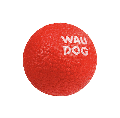 ІГРАШКА ДЛЯ СОБАК WAUDOG FUN RED BALL, СПІНЕНИЙ ТЕРМОПЛАСТИЧНИЙ ПОЛІУРЕТАН, 7см
