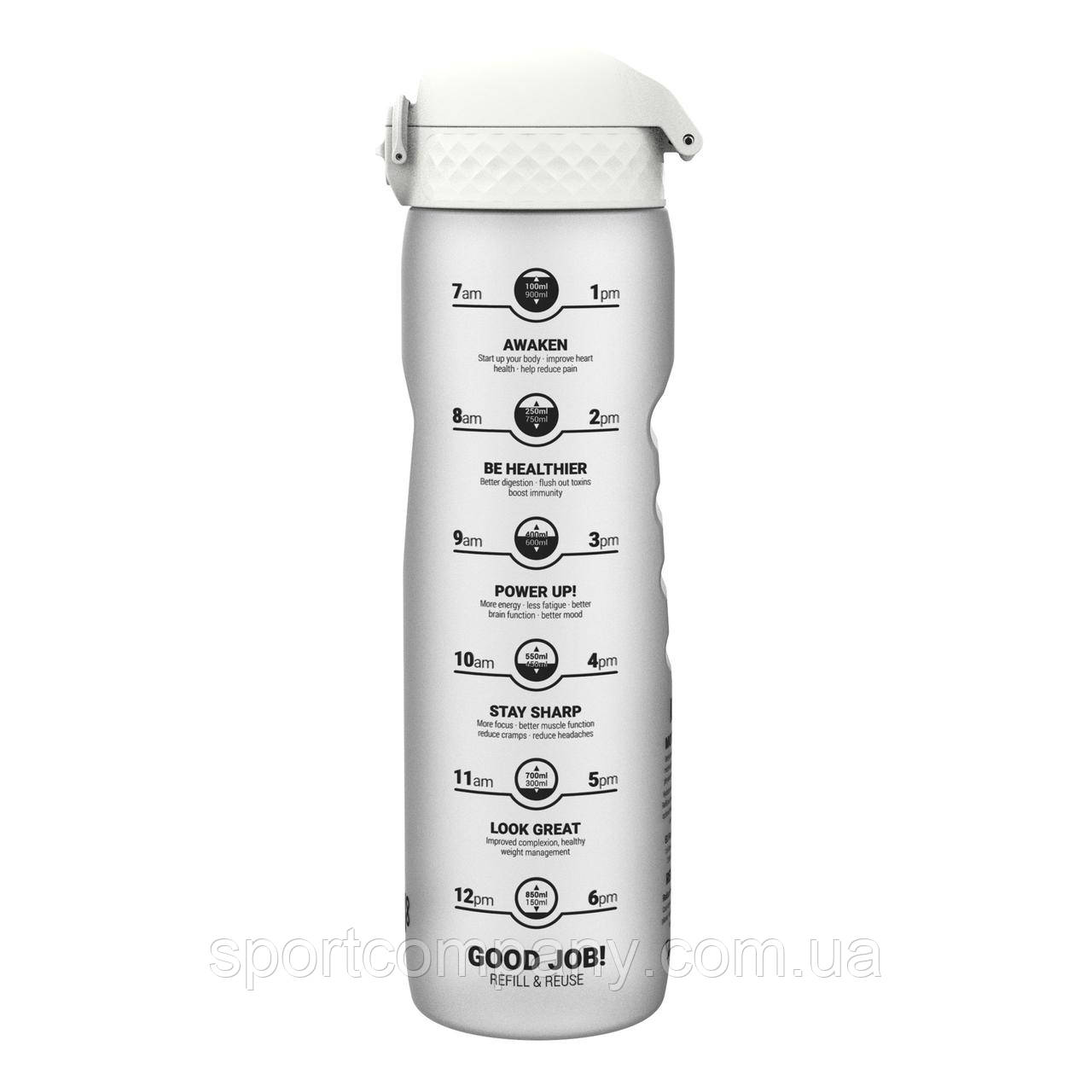 Пляшка для води ION8 1000 мл. (ЕКО пляшка) BPA Free, Times To Drink, BPA Free, Ice