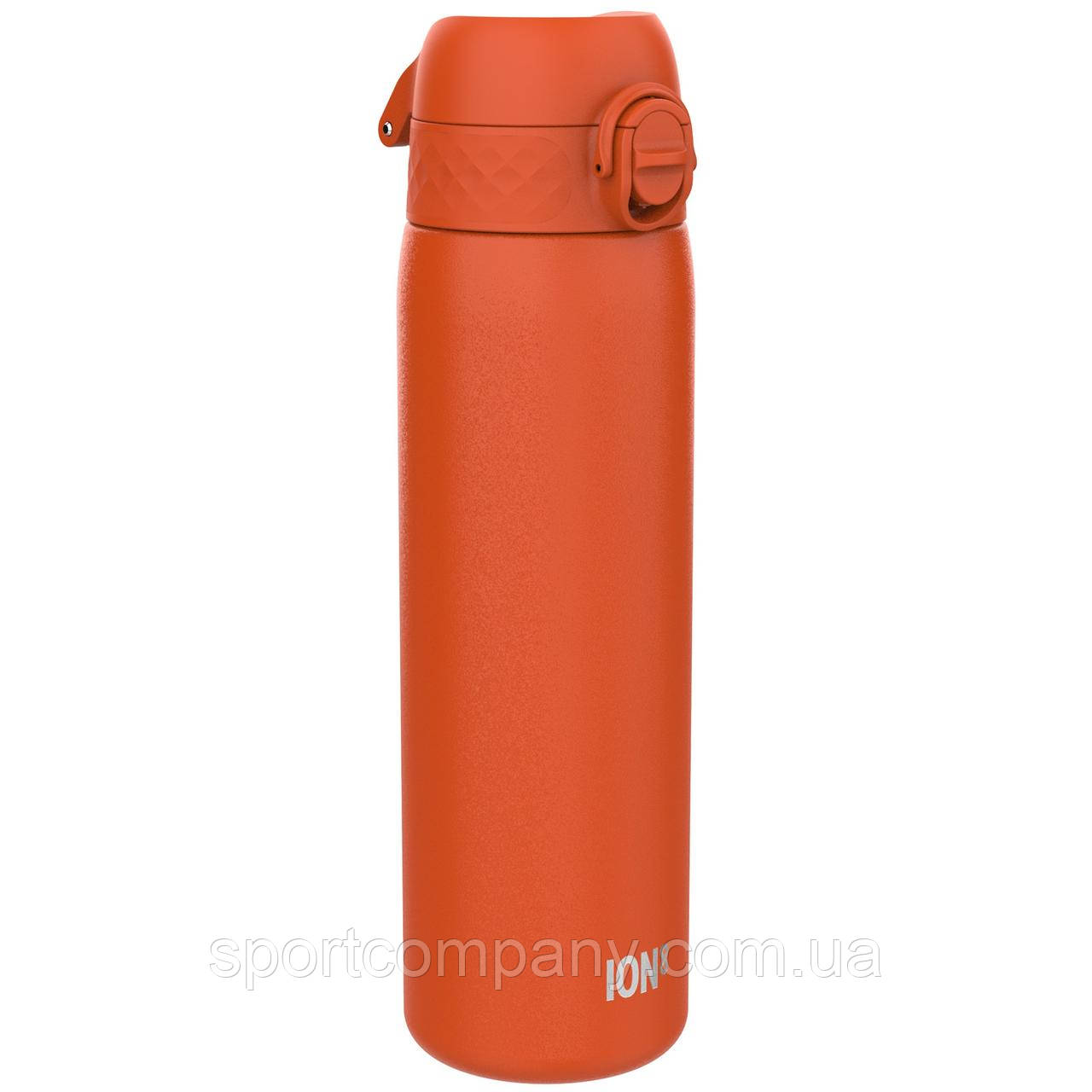 Пляшка для води металів ION8 600 мл. Stainless Steel , Hearty Orange