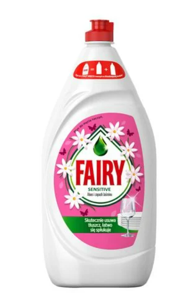 Засіб для миття посуду Fairy Sensitive Алое вера та рожевий жасмин, 1.35 л
