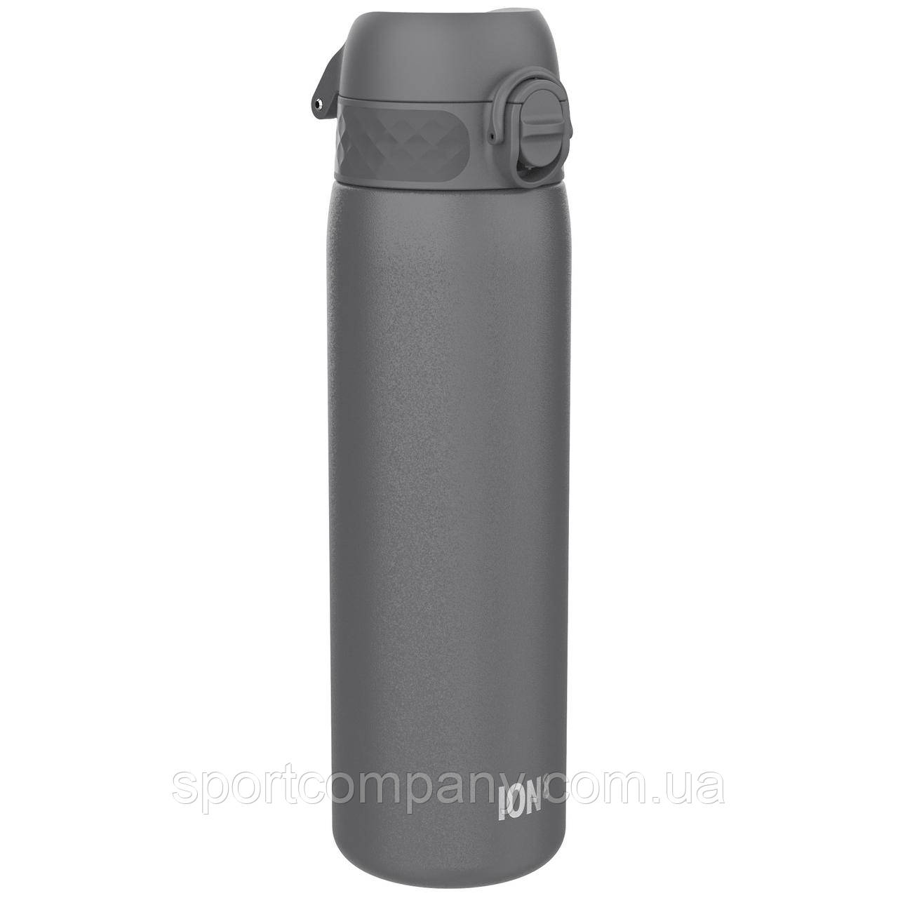 Пляшка для води металів ION8 600 мл. Stainless Steel , Grey