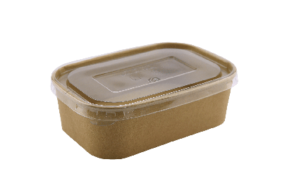 Салатник картонний круглий крафт 650мл(50 шт)