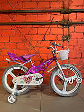 Дитячий легкий магнієвий велосипед MARS PRINCESS 20'' фіолетовий  КУКЛОВІЗ