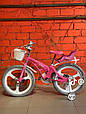 Дитячий легкий магнієвий велосипед MARS PRINCESS 18'' pink КУКЛОВІЗ, фото 4