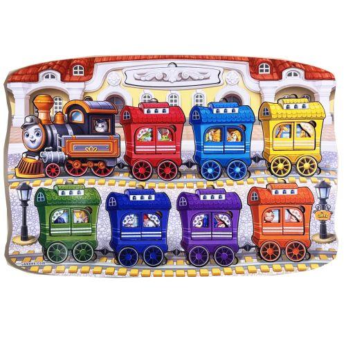 Деревʼяний пазл-вкладиш "Потяг великий" (47,5 х 32,5 см), фото 1