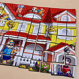 Деревʼяний пазл "Котячий будиночок" (48х32 см), 176 дет, фото 2