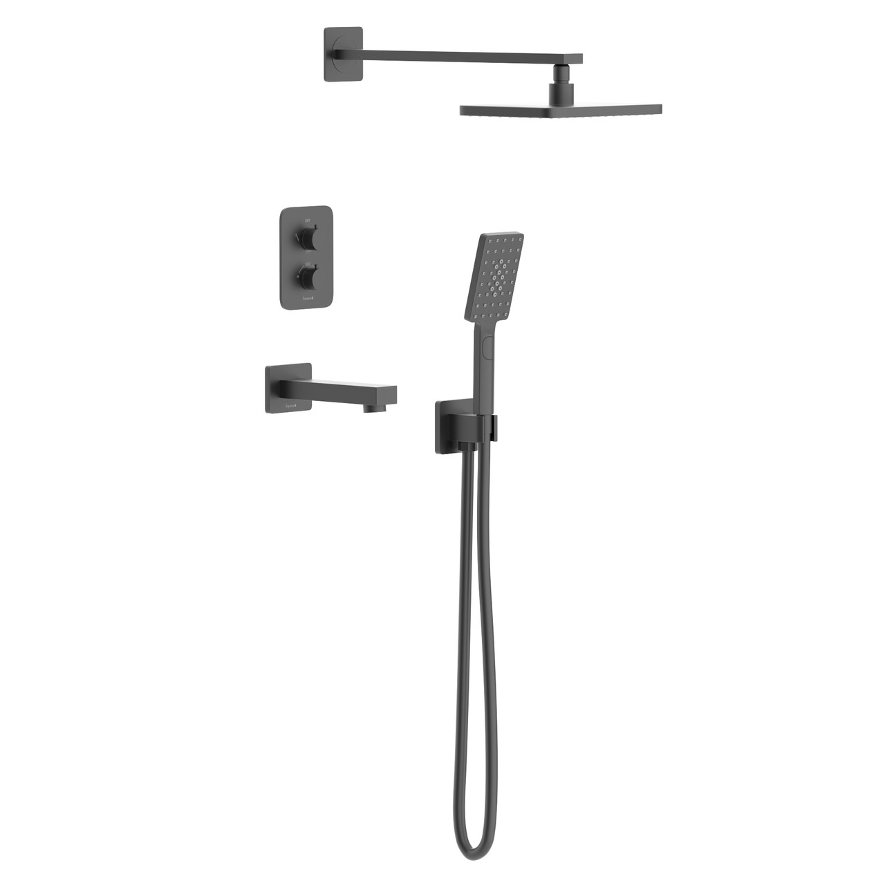 BILOVEC система душова прихованого монтажу (термостат 3 функції, душ 260*188 мм ABS, лійка 3 режими, вилив,