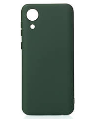 Силіконовий чохол SOFT Silicone Case для Samsung A03 Core (без лого) темно-зелений