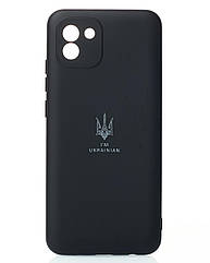 Силіконовий чохол SOFT Silicone Case для Samsung A03 (ТРИЗУБ) чорний