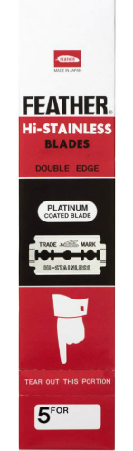 Леза до Т-подібних верстатів Feather Hi-Stainless Edge Blades 100 лез, фото 1