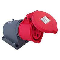 Розетка силова настінна 380V 5х32A поліамід IP44, Bemis (BC1-3505-2535)