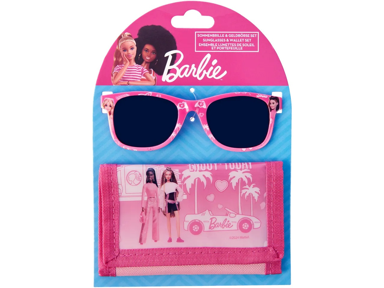 Barbie Дитячі сонцезахисні окуляри та гаманець, фото 1