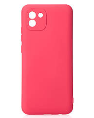 Силіконовий чохол SOFT Silicone Case для Samsung A03 (без лого) малиновий