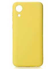 Силіконовий чохол SOFT Silicone Case для Samsung A03 Core (без лого) лимонний