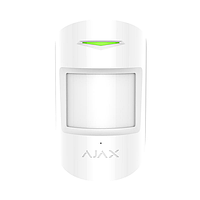 Бездротовий датчик руху і розбиття Ajax CombiProtect White
