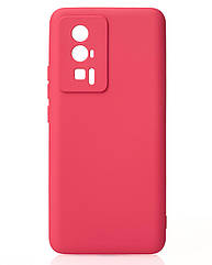 Силіконовий чохол SOFT Silicone Case для Xiaomi Poco F5 Pro (без лого) малиновий
