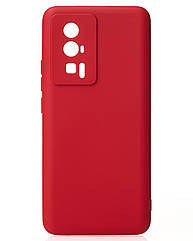 Силіконовий чохол SOFT Silicone Case для Xiaomi Poco F5 Pro (без лого) червоний