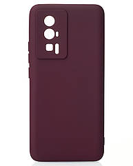 Силіконовий чохол SOFT Silicone Case для Xiaomi Poco F5 Pro (без лого) бордовий