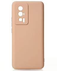 Силіконовий чохол SOFT Silicone Case для Xiaomi Poco F5 Pro (без лого) пудра