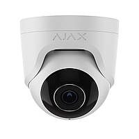 Дротова охоронна IP-камера Ajax TurretCam (5 Mp/2.8 mm) White