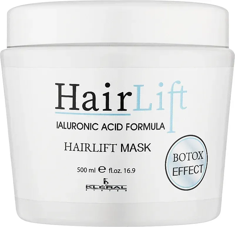 Маска для відновлення волосся з гіалуроновою кислотой Kleral System Hair Lift Hyalironic Acid Formula Mask 500 мл