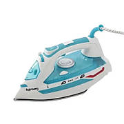 Прасувальна парова праска Rainberg RB-6307 з керамічним покриттям підошви 3200Вт Блакитний з білим