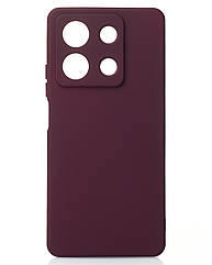 Силіконовий чохол SOFT Silicone Case для Xiaomi Redmi Note 13 5G (без лого) бордовий