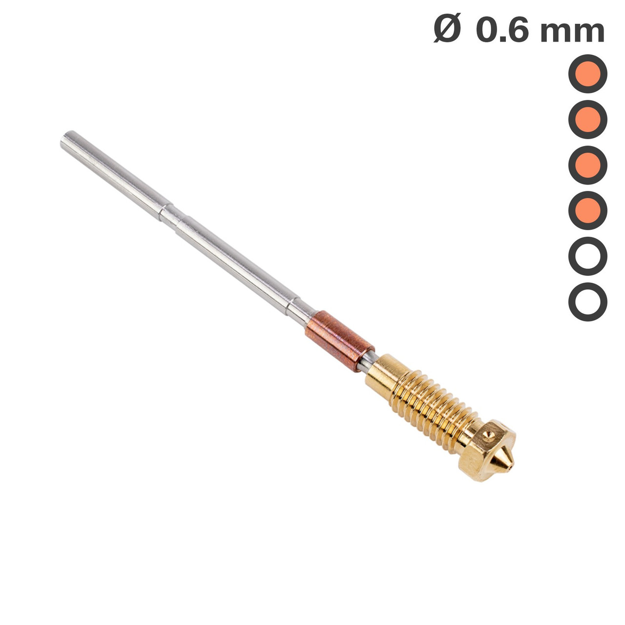 Сопло Prusa Nozzle brass - 0.6mm (7604) для 3D-принтерів XL, MK3.9, MK4, CORE One