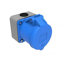 Розетка силова накладна 220 V 3х32A поліамід IP44, Bemis (BC1-3403-2510)