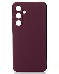 Силіконовий чохол SOFT Silicone Case для Samsung A35 (без лого) бордовий