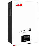 Акумуляторна батарея Must LP16-24100 25,6V 100AH ( чорний/білий ) DS, фото 5
