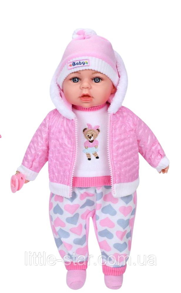 Лялька-пупс м'яконабивна мовець M 3861 UA , 44 см