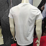 Чоловіча белая футболка принт, фото 5