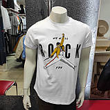 Чоловіча белая футболка принт, фото 6