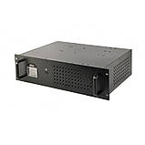 ДБЖ EnerGenie UPS-RACK-1500 1500 VA, Line Int., AVR, 3xIEC+2xSchuko, USB, LCD, RJ11 Чорний DS, фото 6