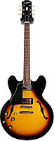 Лівостороння напівакустична гітара Epiphone ES-335 Vintage Sunburst LH