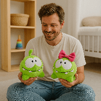 Набор мягких игрушек Ам Ням и Ам Няша 20 см - герои игры Cut the Rope (00278-55), фото 6