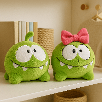 Набор мягких игрушек Ам Ням и Ам Няша 20 см - герои игры Cut the Rope (00278-55), фото 7