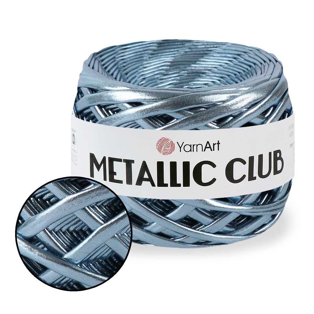 YarnArt Metallic Club, Графіт блакитний No8117