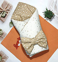 Мусліновий конверт на виписку пледик для коляски дуже стильний