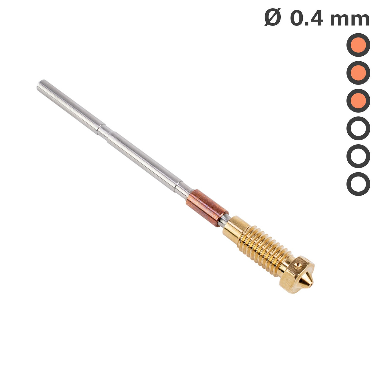 Сопло Prusa Nozzle brass - 0.4mm (10799) для 3D-принтерів XL, MK3.9, MK4, CORE One