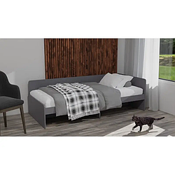 Односпальне ліжко з ламінованої ДСП, Соната-800 Еверест без ящиків (80х190 см)