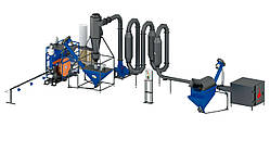 Брикетувальник  "Ecopress" з аеродинамічним осушувачем СА-400