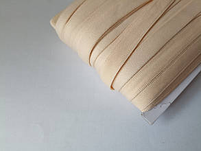 (1м) Тунельна стрічка ширина 1см безшовна гладка, бежева