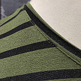 Чоловіча футболка хакі Смужка, фото 3