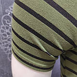 Чоловіча футболка хакі Смужка, фото 4