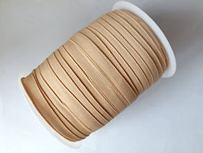 (1м) Тунельна,стрічка ширина 1см безшовна гладка, бежева