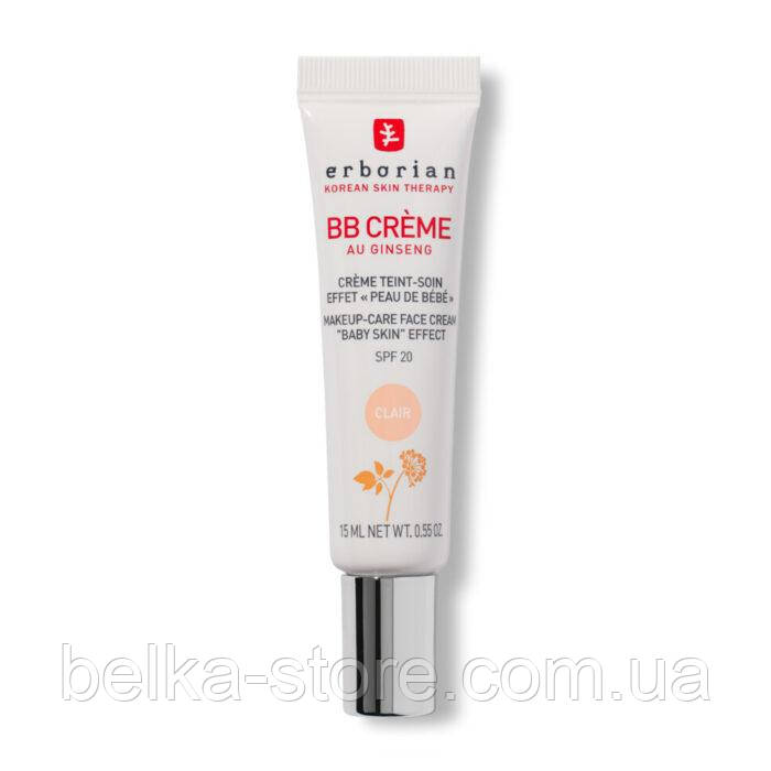 ВВ-крем з ефектом “Шкіра як у дитини” Erborian BB Cream Baby Skin Effect SPF 20 CLAIR , 15 ml, фото 1