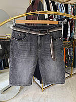 Чоловічі джинсові шорти 1096 (батал) 36-38р сірі